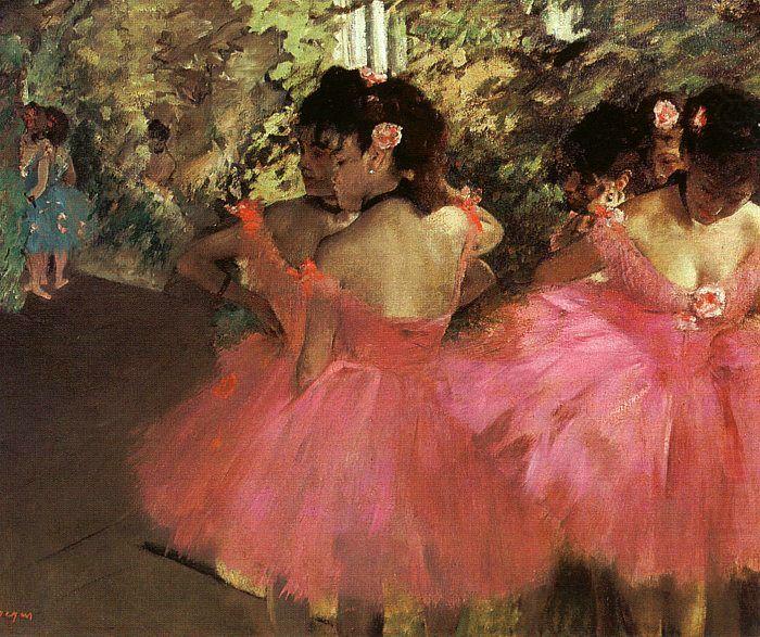 Edgar Degas Dancers in Pink_f china oil painting image